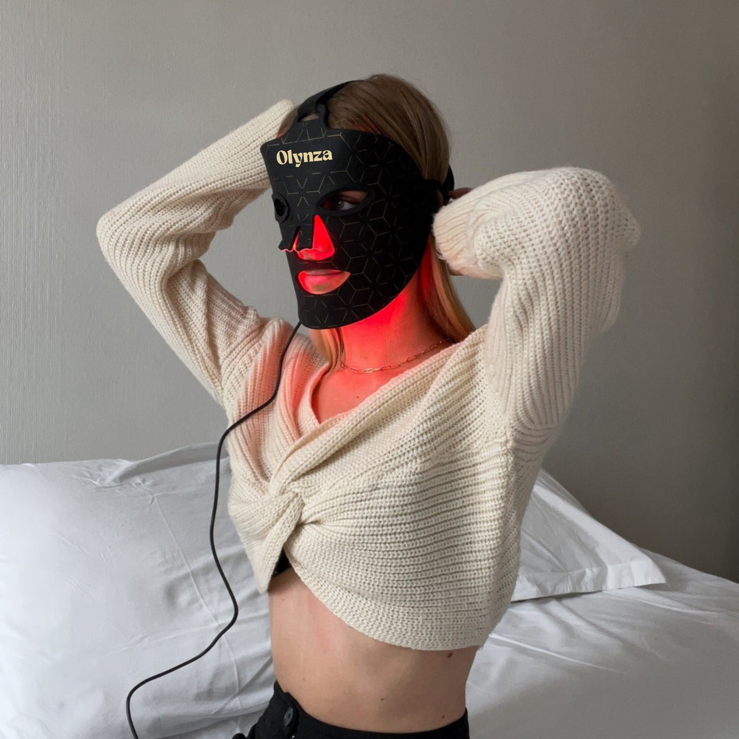 Máscara facial LED con terapia de luz roja para La cara y la piel