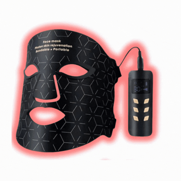 Máscara facial LED con terapia de luz roja para La cara y la piel