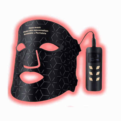 Máscara facial LED con terapia de luz roja para La cara y la piel
